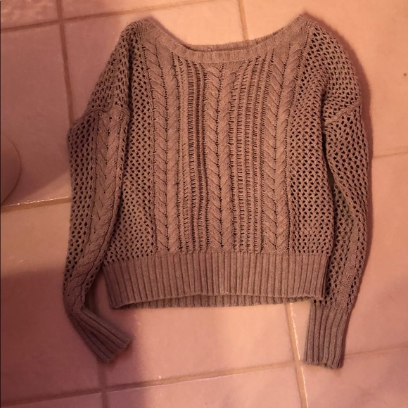 grey knit sweater - Picture 1 of 3